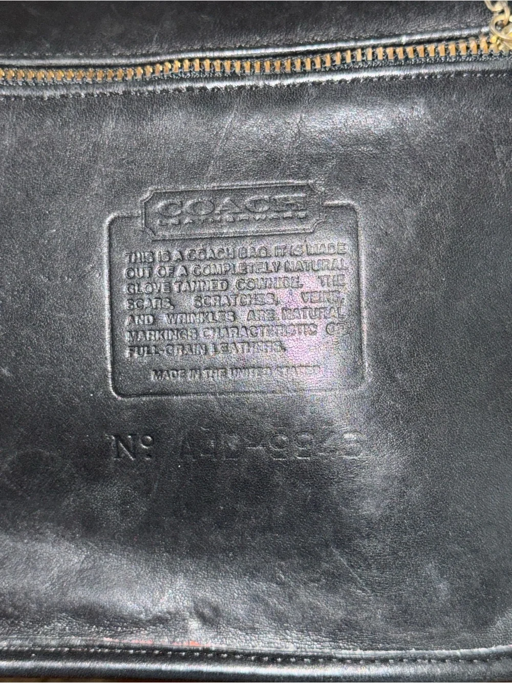 Vintage Coach Classic Black Leather Drawstring Bucket Bag - Picture 7 of 7